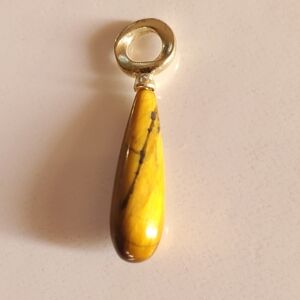 Antique Genuine Tiger Eye Pendant